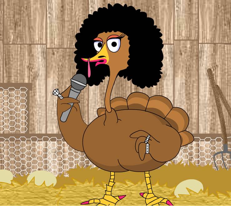 funny turkey pictures. Singing Turkey Movie